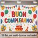 Italian Happy Birthday Banner - 2D Flat Polyester Backdrop, Wall Hanging Photo Props, Party Decor_maomaolike.com