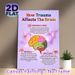 Trauma & Brain Educational Painting Poster, Colorful Cartoon-style Brain Anatomy Poster, Informative Guide On Trauma's Impact On Brain Functions_maomaolike.com
