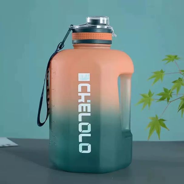 3 Liter Sports Handle Large Capacity Fitness With Scale Gradient Kettle Outdoor Plastic Portable Water Bottle_maomaolike.com