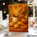Autumn Still Life Painting Poster, Warm-toned Oil Painting Style Poster, Cozy Fall Scene With Mug, Pastries, Pumpkin And Marigolds, Inviting Decor For_maomaolike.com