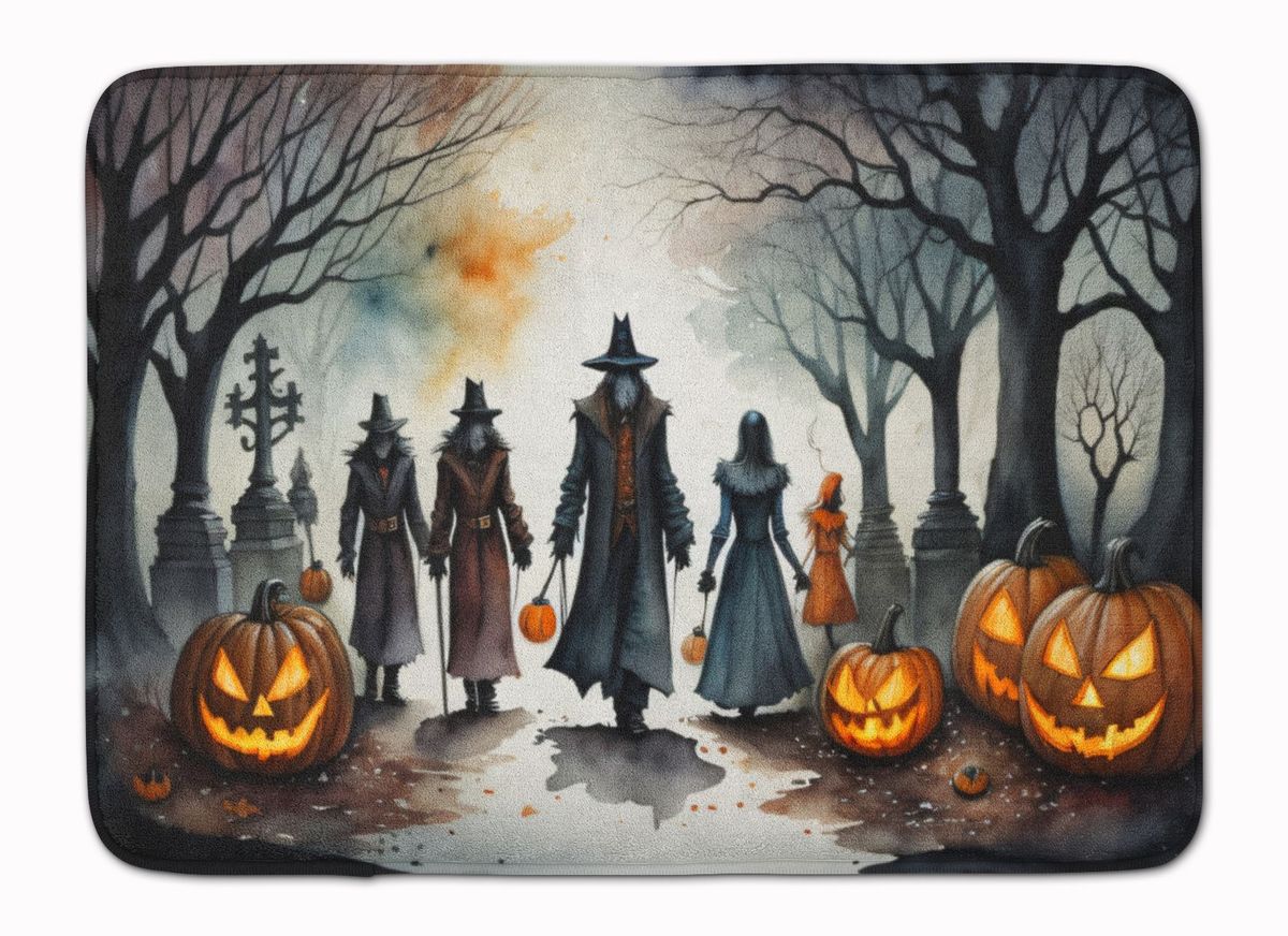 Vampires Spooky Halloween Memory Foam Kitchen Mat Machine Washable Anti-Fatigue Mat Cushion Comfort Bath Mat Or Kitchen Rug_maomaolike.com