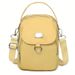Yellow Water-Proof Women Crossbody Bag Multi Compartment Mobile Phone Bag Women Messenger Bag Casual Oxford Cloth Women Bag Shoulder_maomaolike.com
