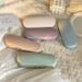 Unisex ins Cream simple frame glasses case Portable small fresh myopia glasses case sunglasses_maomaolike.com