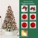 6FT Artificial Hinged Christmas Tree Snow Flocked Pine Tree With Solid Metal Stand Festival Xmas Tree For Indoor Outdoor_maomaolike.com