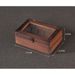 Classical Begonia Glass Wooden Storage Jewelry Gift Packaging Dustproof Flip Cover Desktop Organizer Box_maomaolike.com