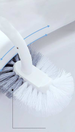Japanese Style Long Handle Soft Bristle Plastic Cleaning No Dead Angle Wall-Mounted Household Toilet Brush Wholesale_maomaolike.com