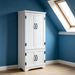Accent Floor Storage Cabinet Kitchen Pantry With Adjustable Shelves_maomaolike.com