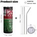 20Oz Skinny Tumbler Vacuum Cup Stainless Steel Double Wall Keep Cold /Hot Water Bottle With Straw And Lid Motor Oil_maomaolike.com