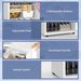 4.5 Cu.Ft Mini Fridge, Single Door Refrigerator With Freezer, Wheels, Adjustable Thermostat, Reversible Door, White_maomaolike.com