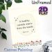 Wellness Quote Painting Poster, Soft-toned Pastel Floral & Clouds Graphic Poster, Inspirational Health-themed Decor For Home, Office And Wellness_maomaolike.com