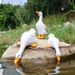 Outdoor Simulation Animal Drinking Water Spray Resin Duck Ornament Decoration Garden Courtyard Rockery Pond Landscape_maomaolike.com