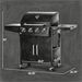 52" Barbecue Grill With Wheels 4+1 Burner Liquid Propane Gas Grill_maomaolike.com