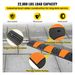 Rubber Speed Bump, 1 Pack 2 Channel Speed Bump Hump, 72 Long Modular Speed Bump Rated 22000 LBS Loading, 72.8 X 12.2 X 2.2 Garage Speed Bump For Asphalt Concrete Gravel Driveway With 2 End Cap_maomaolike.com