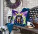 Gordon Setter King Of Mardi Gras Throw Pillow Machine Washable, Indoor Outdoor Decorative Pillow For Couch, Bed Or Patio, 18Hx18W_maomaolike.com