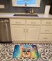 Pomeranian Hippie Dawg Memory Foam Kitchen Mat Machine Washable Anti-Fatigue Mat Cushion Comfort Bath Mat Or Kitchen Rug_maomaolike.com