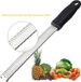 Lemon Zester, Stainless Steel Kitchen Cheese Grater, Plastic Cover Ergonomic Soft Black Handle_maomaolike.com