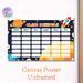 Space-themed Class Schedule Painting Poster, Colorful Cartoon Rocket & Planets Poster, Practical Layout To Organize Daily Class Plans, Ideal For_maomaolike.com