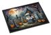 Shih Tzu Spooky Halloween Doormat Front Door Mat Indoor Outdoor Rugs For Entryway, Non Slip Washable Low Pile, 24H X 36W_maomaolike.com