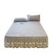 Four Seasons Quilted With Edge Two-in-One Lace Skirt Bed Three-Piece Set Non-Slip Fixed Protective Cover_maomaolike.com