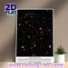 Hubble Ultra-Deep Field Space Galaxy Painting Poster, Vivid Cosmic Scene With Distant Galaxies Poster, Informative Astronomical Decor Ideal For Home_maomaolike.com
