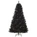 7 Ft Artificial Christmas Tree Unlit Douglas Fir With Realistic Branches And 1346 Tips, Black Halloween Style_maomaolike.com