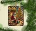 Yorkshire Terrier Yorkie And Santa Claus Porcelain Ornament Christmas Tree Hanging Decorations For Home Christmas Holiday, Rectangle, Gift, Multicolor_maomaolike.com