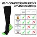 Fashion gradient color sports compression socks outdoor cycling compression socks fitness men and women same style calf socks _maomaolike.com