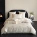 2 Girlish Heart 100S Long Staple Four-Piece Set Fresh Floral Embroidery Duvet Cover Sheet 100% Cotton For 1.8m Bed_maomaolike.com