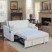 Modern Velvet Loveseat Futon Sofa Couch W/Pullout Bed,Small Love Seat Lounge Sofa With Adjustable Reclining Backrest,Toss Pillows, Pockets,Furniture For Living Room,3 In 1 Convertible Sleeper Sofa Bed_maomaolike.com