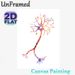 Neuron Themed Painting Poster, Vibrant Watercolor Neuron Anatomy Poster, Informative Artistic Decor Suitable For Office, Clinic And Study Space_maomaolike.com