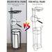 Toilet Paper Holder Stand Tissue Paper Roll Dispenser With Shelf For Bathroom Storage Holds Reserve -Black_maomaolike.com