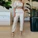 Women's Clothing Summer New Fashion Slant Collar Raglan Sleeve Top Casual Style Trousers Two piece Set_maomaolike.com