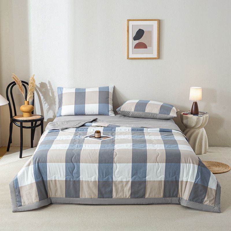 Washed Summer Blanket - 100% Cotton Lightweight Comforter For Air-Conditioned Rooms_maomaolike.com