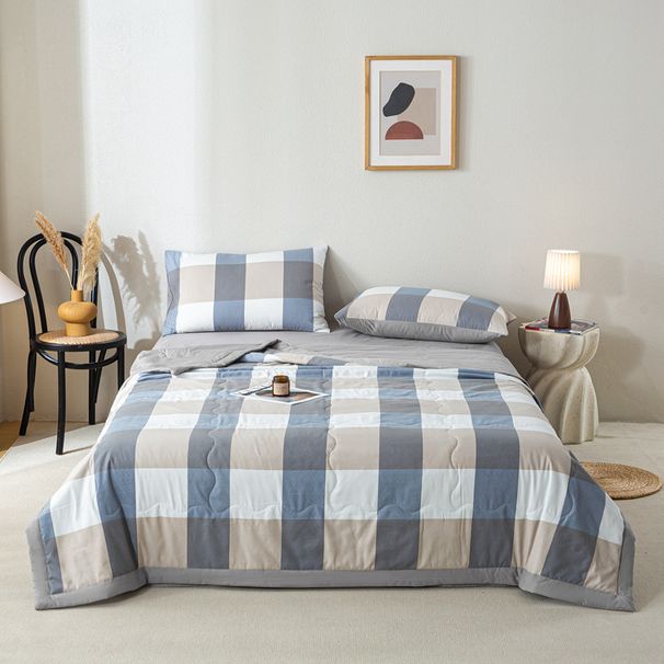 Washed Summer Blanket - 100% Cotton Lightweight Comforter For Air-Conditioned Rooms_maomaolike.com