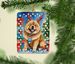 Chow Chow Christmas Reindeer Porcelain Ornament Christmas Tree Hanging Decorations For Home Christmas Holiday, Rectangle, Gift, Multicolor_maomaolike.com