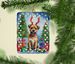 Border Terrier Christmas Reindeer Porcelain Ornament Christmas Tree Hanging Decorations For Home Christmas Holiday, Rectangle, Gift, Multicolor_maomaolike.com