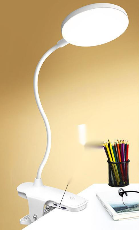 Type-C Small Desk Clip-on Night Light For College Dormitory Bedroom Bedside LED Lamp Dimmable Eye Protection_maomaolike.com