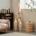 Floor Metal Vase Modern Style Decoration Home Woven Pattern Metal Vase 3-piece Set Gorgeous Home Decoration Large Glazed Metal Vase_maomaolike.com