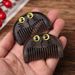 Natural Black Sandalwood Wide Tooth Scalp Massage Comb, Anti-Static Wooden Hair Detangler For Daily Hair Care
_maomaolike.com