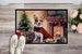 Corgi Cozy Christmas Doormat Front Door Mat Indoor Outdoor Rugs For Entryway, Non Slip Washable Low Pile, 24H X 36W_maomaolike.com