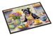 Decorating Easter Staffordshire Bull Terrier Doormat Front Door Mat Indoor Outdoor Rugs For Entryway, Non Slip Washable Low Pile, 24H X 36W_maomaolike.com