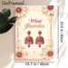 Indian Jhumka Earrings Painting Poster, Vintage Ornate Ethnic Style Poster, Elegant Pink & Gold Jhumka Design With Delicate Floral Border, Cultural_maomaolike.com
