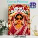 Indian Wedding Themed Painting Poster, Vibrant Stylized Desi Bride With Statement Jhumkas & Sunglasses Poster, Eye-catching Cultural Design Ideal For_maomaolike.com