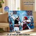 Traditional Folk Dance Painting Poster, Bold Impasto Style Ethnic Couple Dancing Poster, Artistic Cultural Decor Ideal For Living Room, Cultural_maomaolike.com