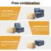 Vintage Modular Sectional Sofa, Convertible Multiple Combination Sofa Couch With Storage, Memory Foam, Vintage Copper Nail Modular Sectionals M-Middle Module BLUE (1 Middle Stool)_maomaolike.com