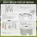 Outdoor Patio Pop Up Canopy Gazebo Shelter With Zipper Netting, Carry Bag, 11' X 11', Khaki_maomaolike.com