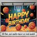 Basketball Birthday Party Banner - 2D Flat Polyester Backdrop, Wall Hanging Photo Props, Basketball Theme Party Decor_maomaolike.com