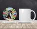 Bernese Mountain Dog Spring Path Large Sandstone Coasters Pack Of 4 Absorbent Round Coasters Decor Gifts For Men Or Women, 4 In, Multicolor_maomaolike.com