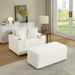sofa With 2 Toss Pillows And A Ottoman ,Comfy Sofa- Deep Seat Couch For Living Room_maomaolike.com
