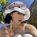 Hot Sale Hollow Handmade Weaving Fisherman New Bow Knot Big Brim Sunshade Sunscreen Adjustable Sun Hat_maomaolike.com